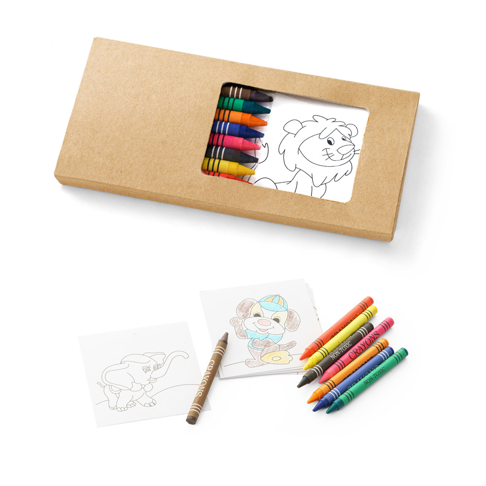 Kit para pintar em caixa de cartão