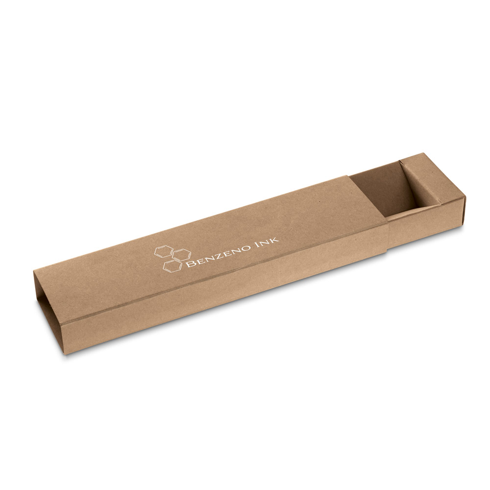 Estojo em papel kraft para 1 esferográfica
