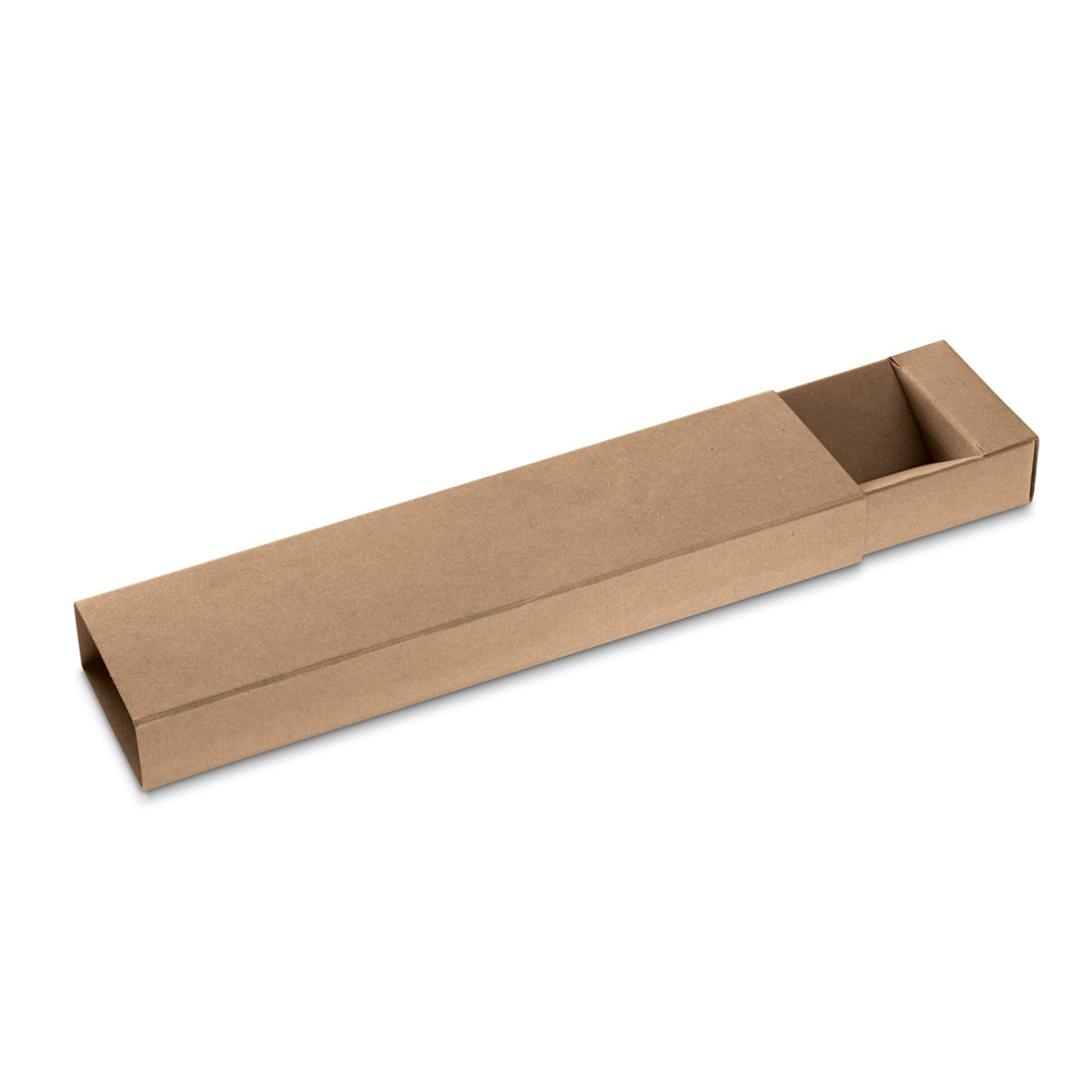 Estojo em papel kraft para 1 esferográfica