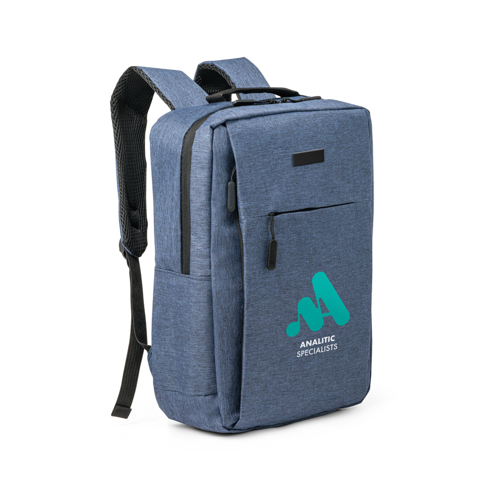 Mochila para notebook 15'6" em 300D de alta densidade com placa para personalização 15 L
