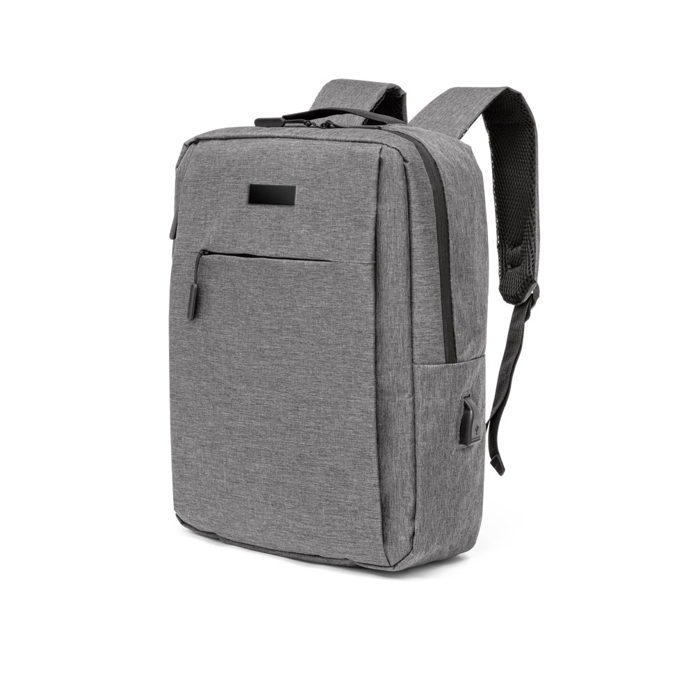 Mochila para notebook 15'6" em 300D de alta densidade com placa para personalização 15 L