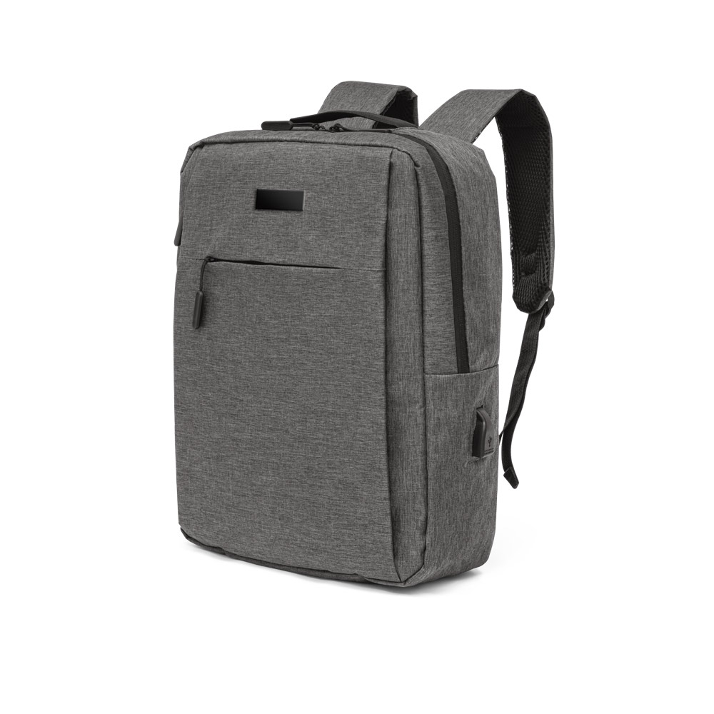 Mochila para notebook 15'6" em 300D de alta densidade com placa para personalização 15 L