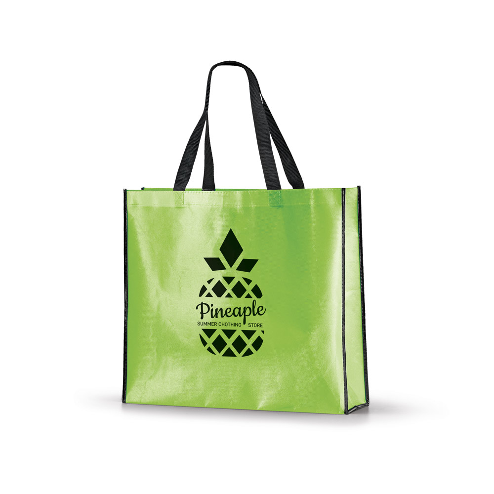 Sacola em non-woven laminado (120 g/m²) com laminação brilhante