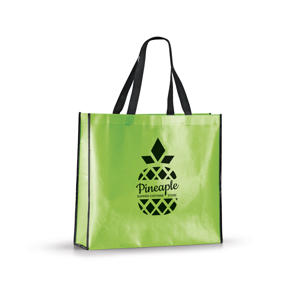 Sacola em non-woven laminado (120 g/m²) com laminação brilhante