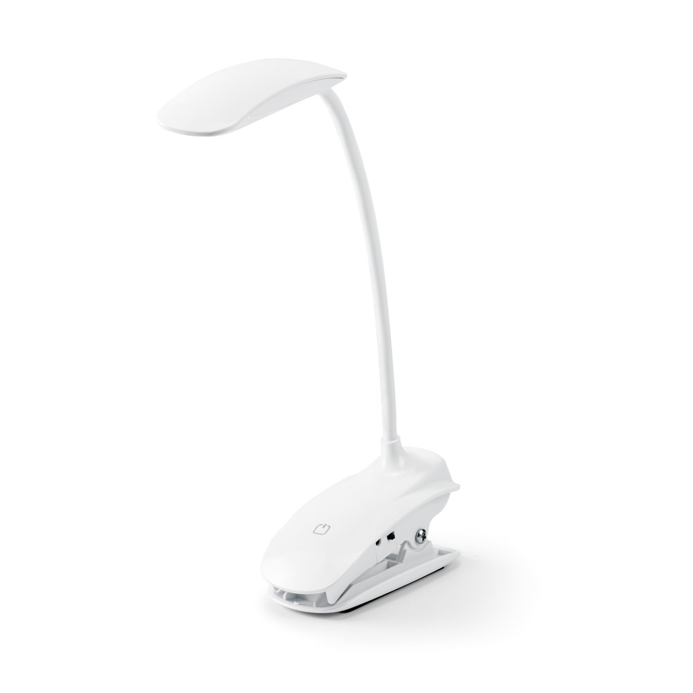 Luminária de mesa portátil em ABS e com LED COB
