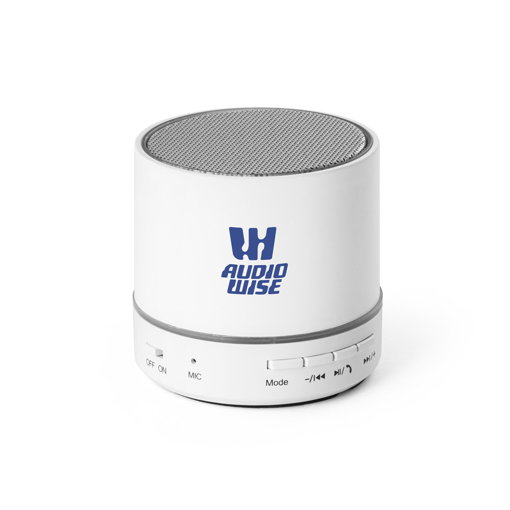 Caixa de som com microfone em ABS