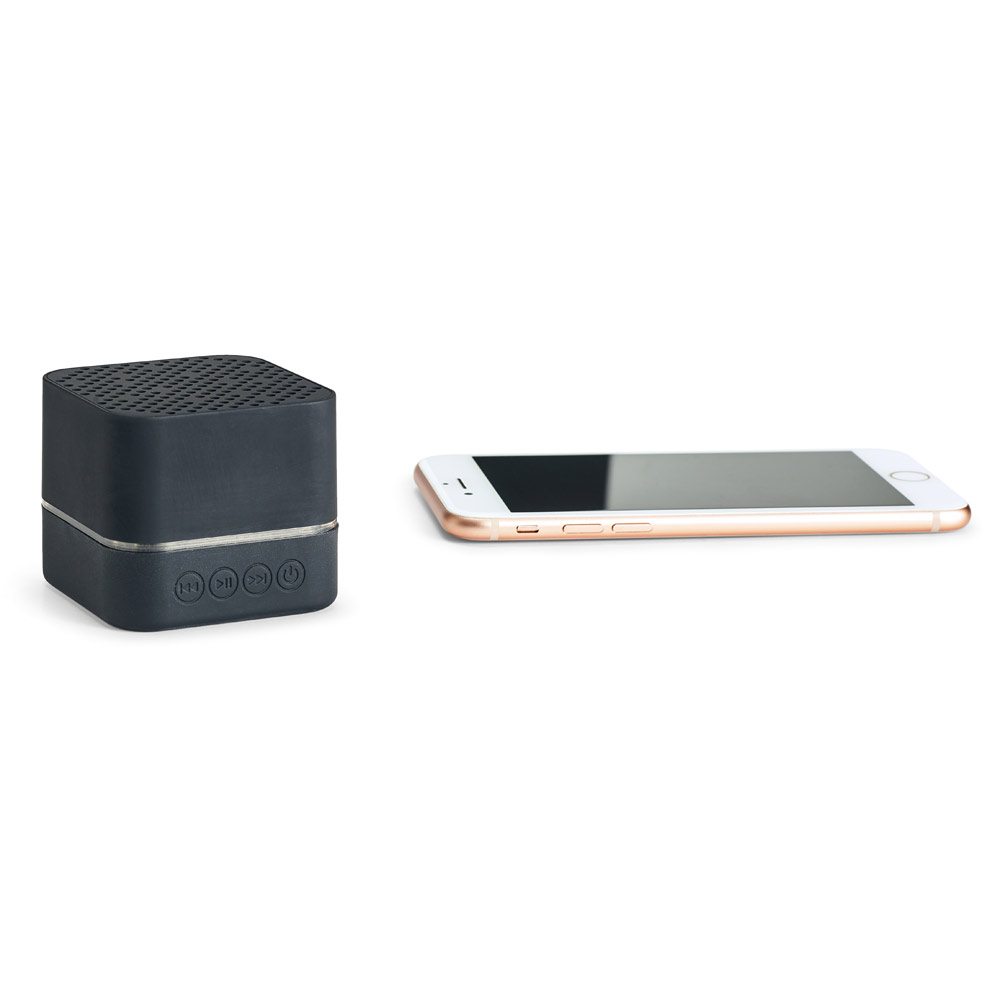 Caixa de som em ABS com luz LED interior e autonomia de 2h