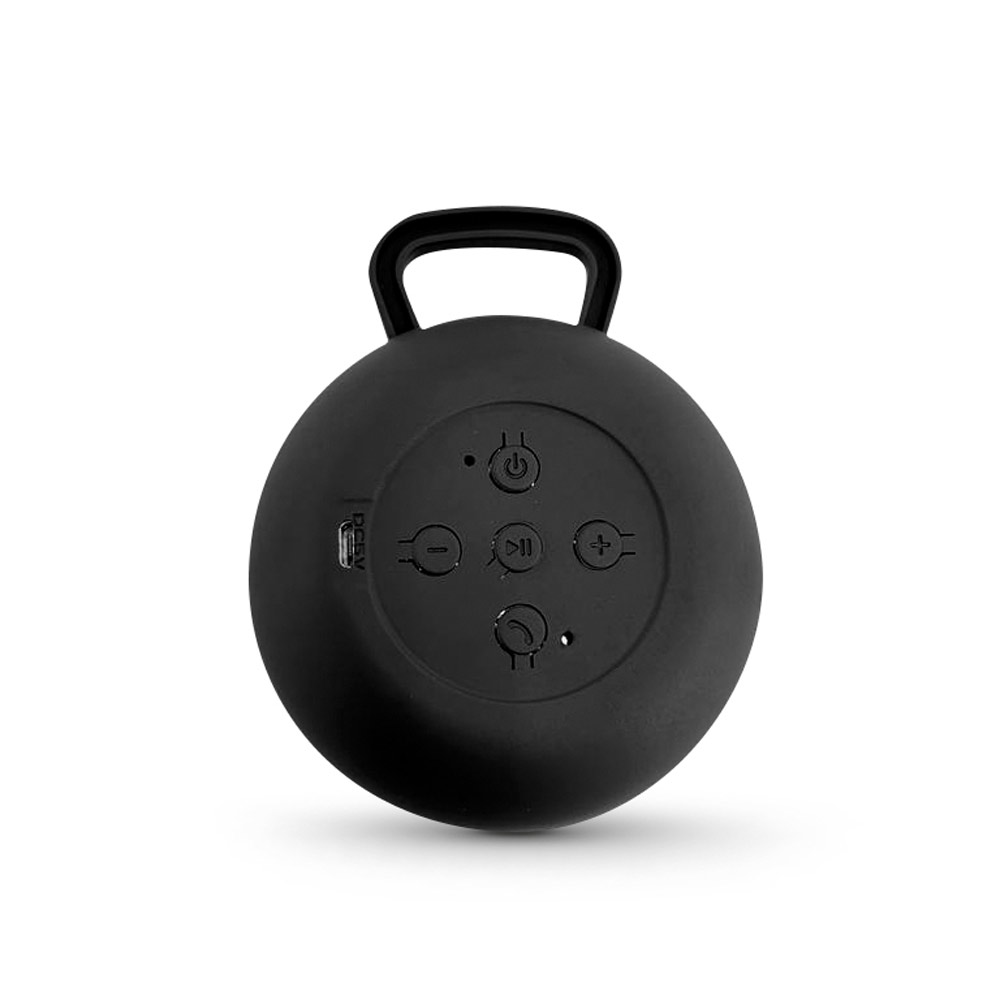 Caixa de som em ABS e tecido em poliéster com microfone e autonomia de 3h