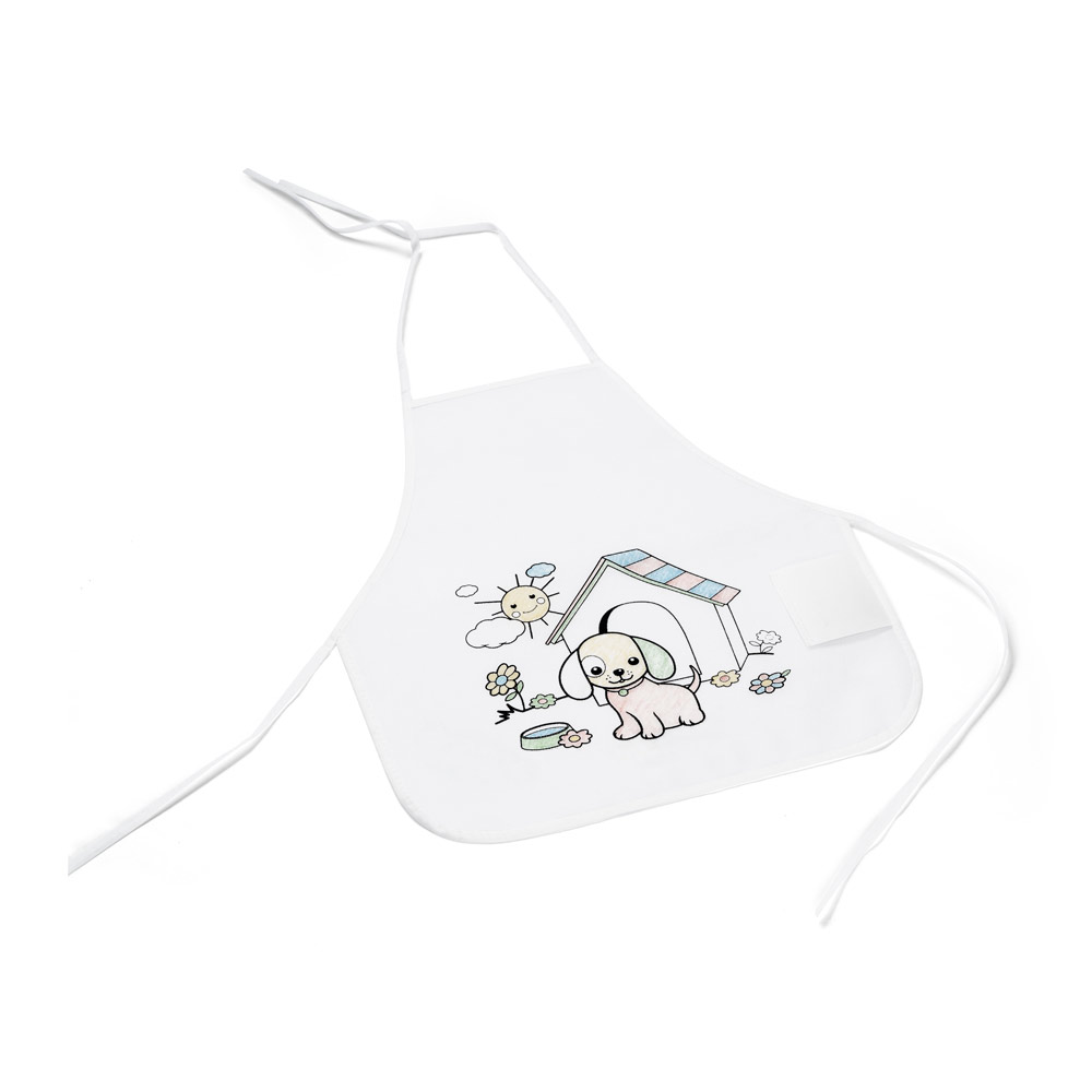 Avental de criança para colorir em non-woven (80 g/m²)