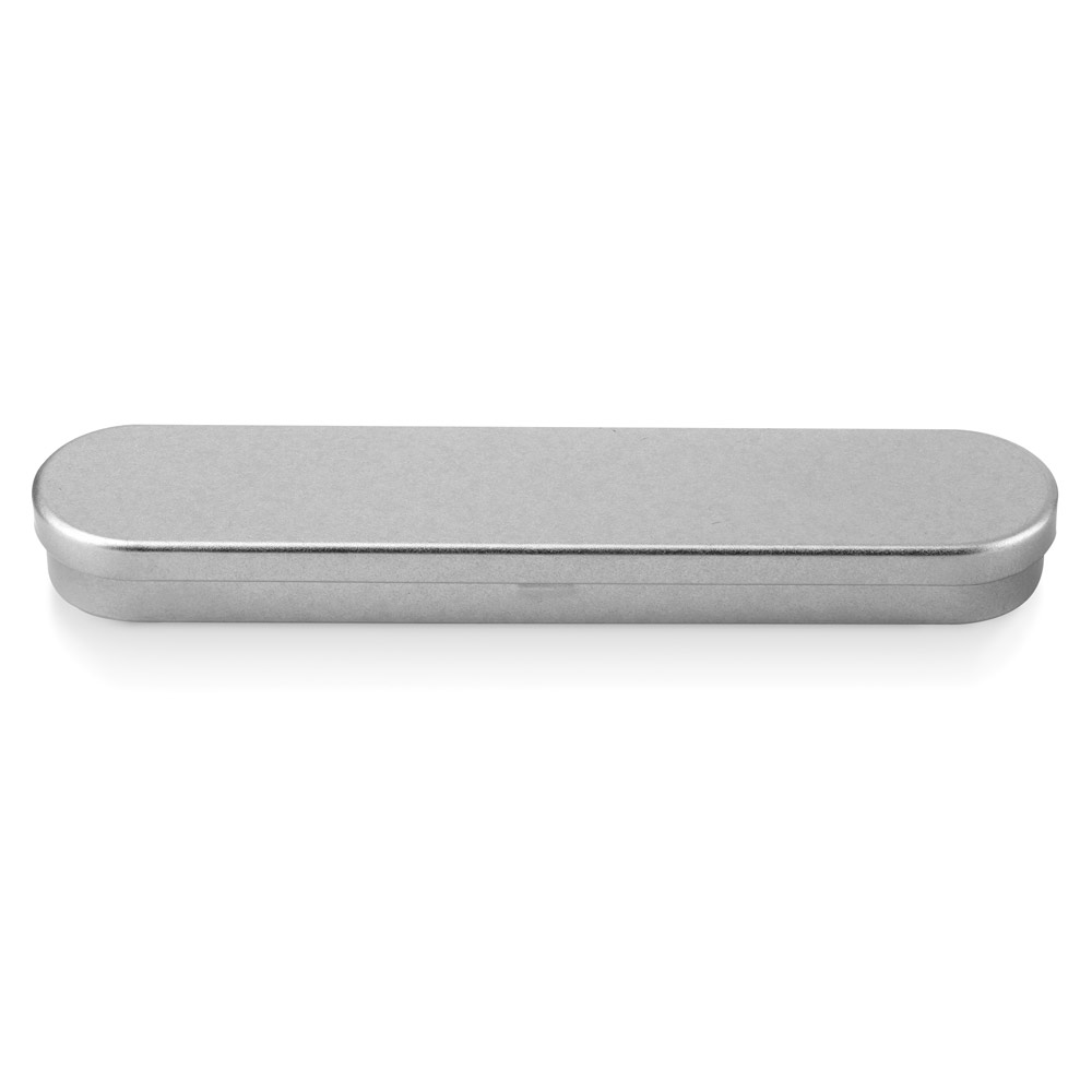 Caneta Esferográfica multifunções em metal com escrita em azul