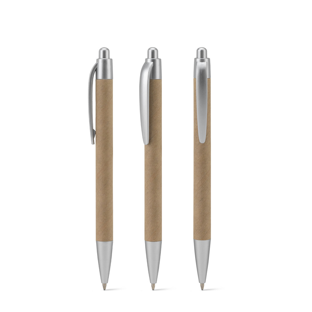 Caneta Esferográfica em papel 100% reciclado e detalhes em ABS reciclado (100% rABS)