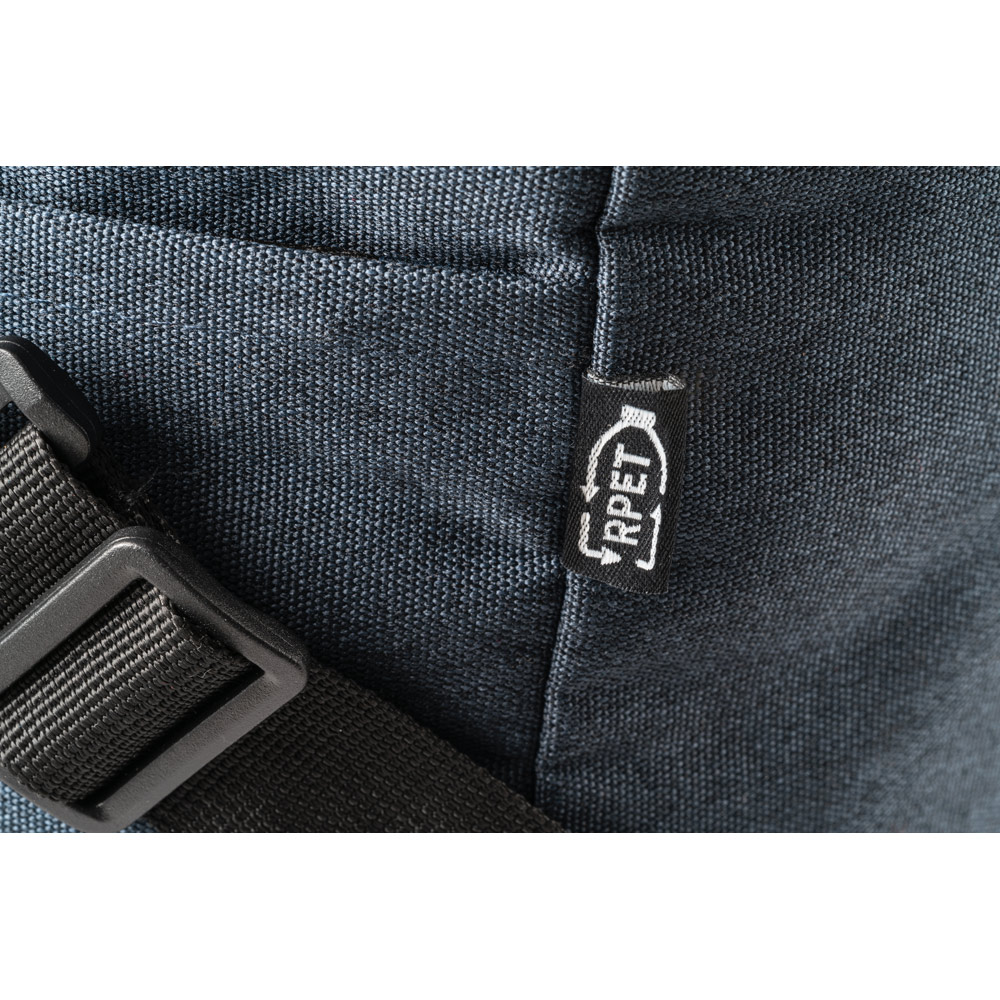 Bolsa esportiva em poliéster reciclado 600D de alta densidade com fundo em placa semi-rígida 31 L