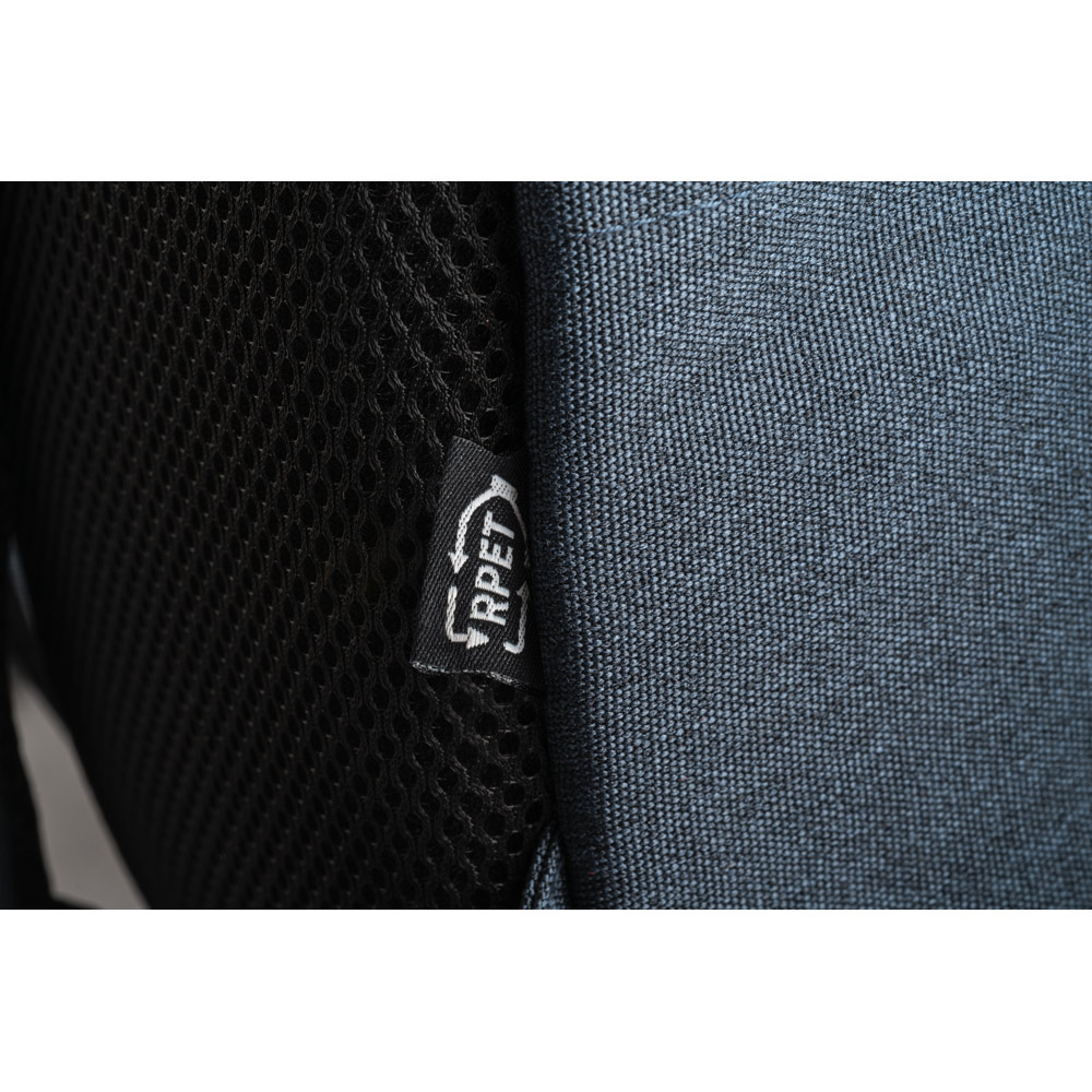 Mochila para notebook 15'6" em poliéster reciclado 600D de alta densidade