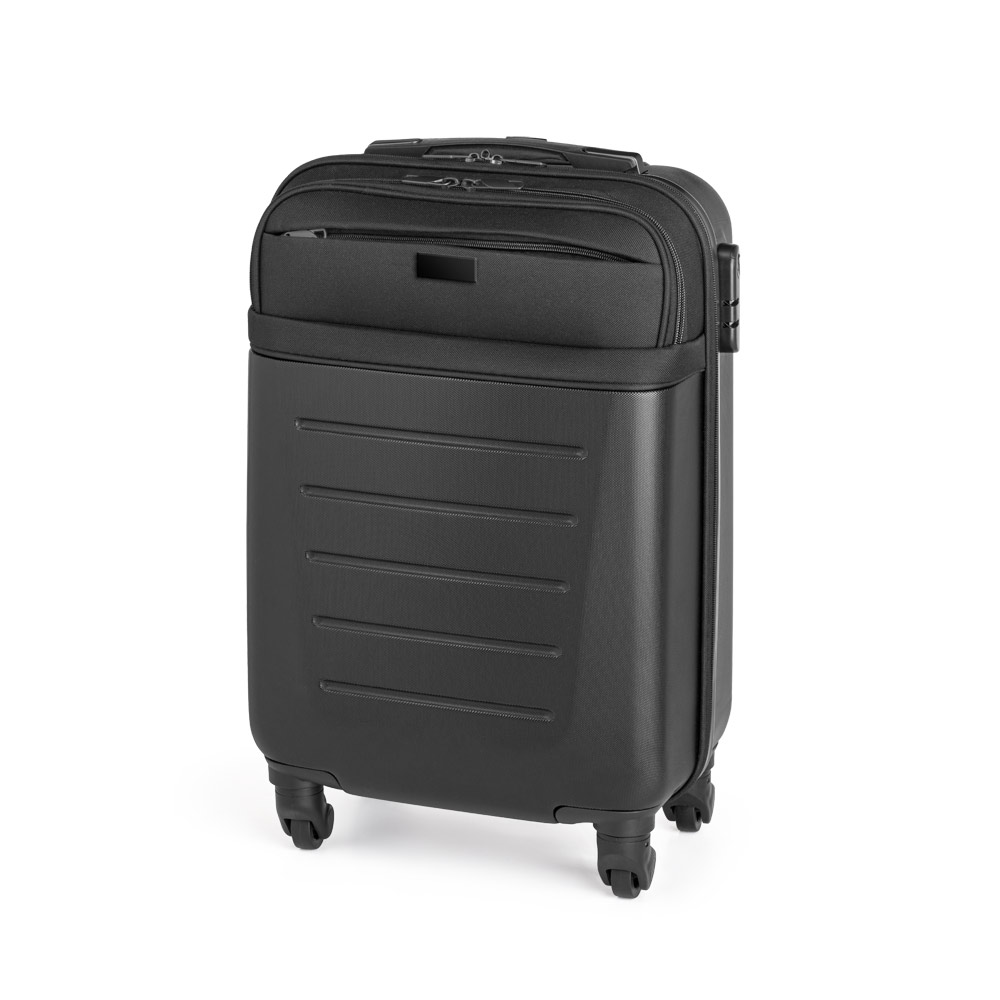 Mala de viagem executivo em ABS e 600D com 4 rodas duplas giratórias 33 L