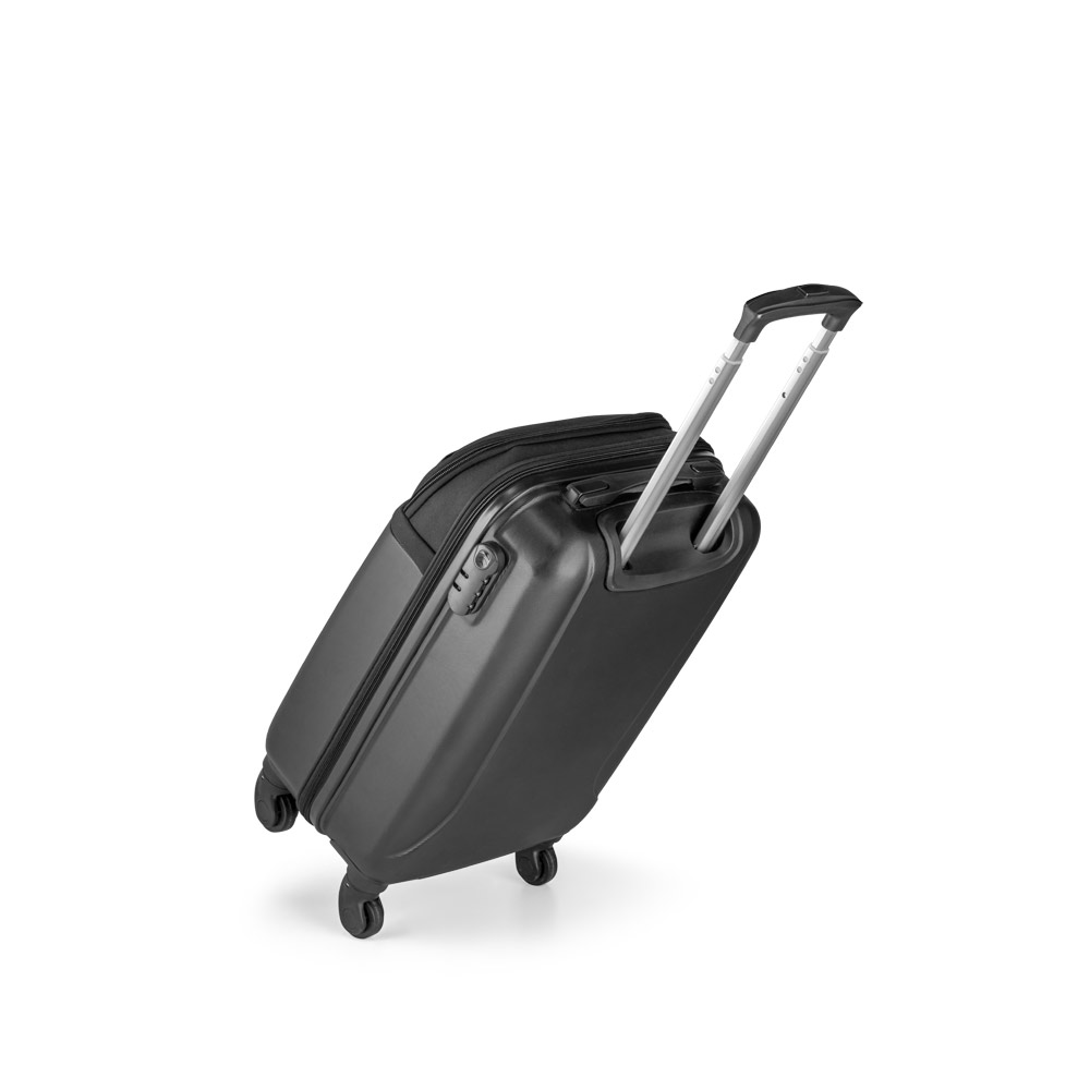 Mala de viagem executivo em ABS e 600D com 4 rodas duplas giratórias 33 L