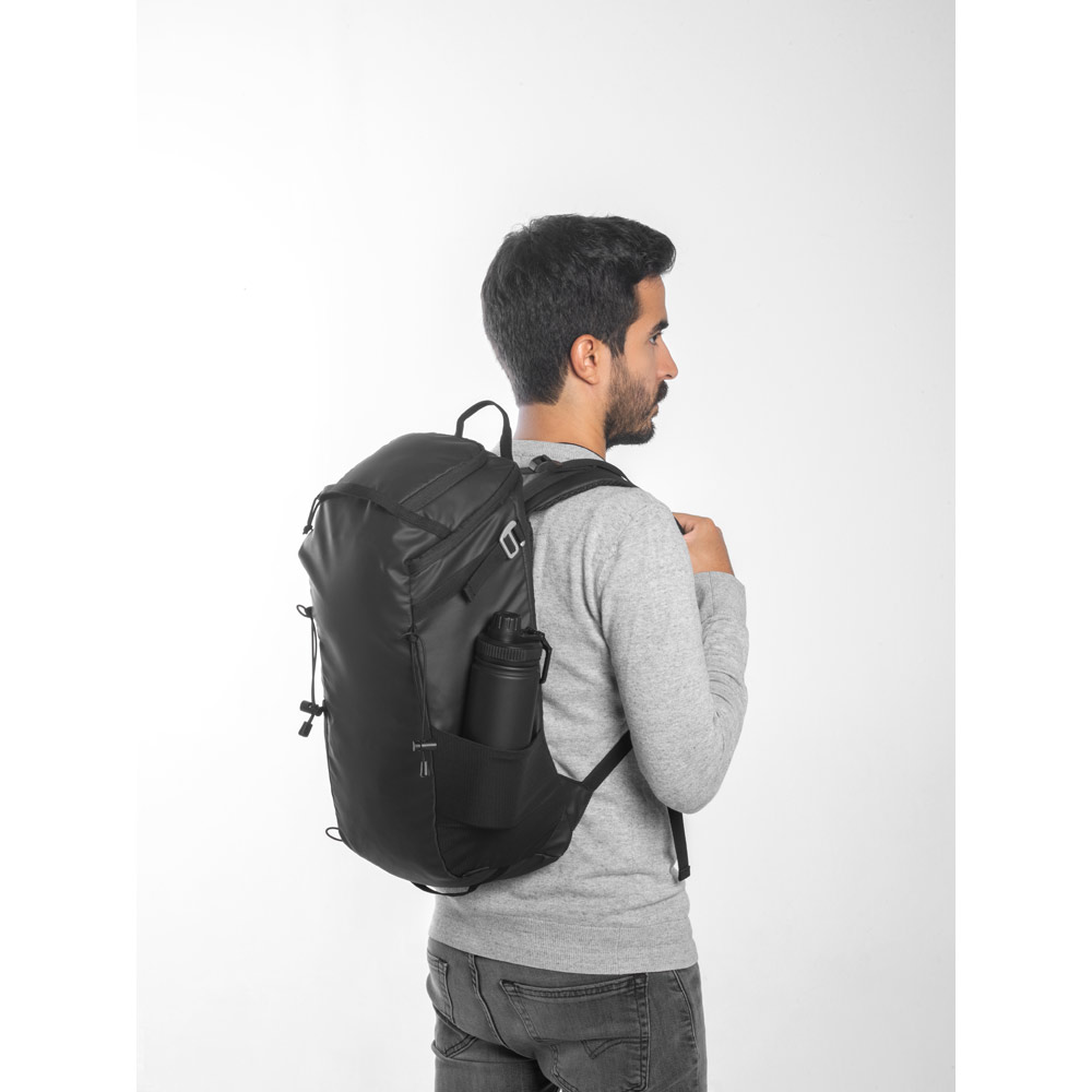 Mochila Hiking com revestimento à prova de água em 600D poliéster reciclado e 210D poliéster reciclado 14" 18 L