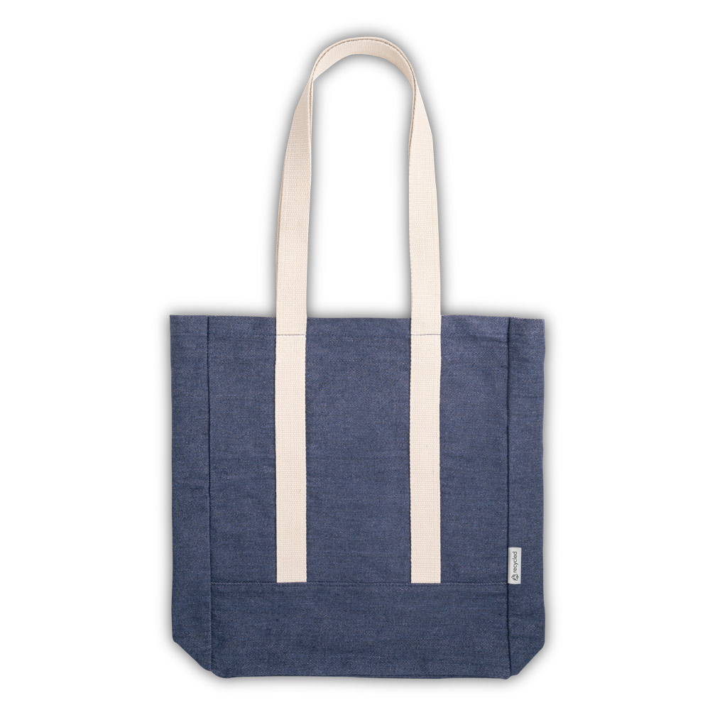 Sacola casual em denim reciclado (300 g/m²)