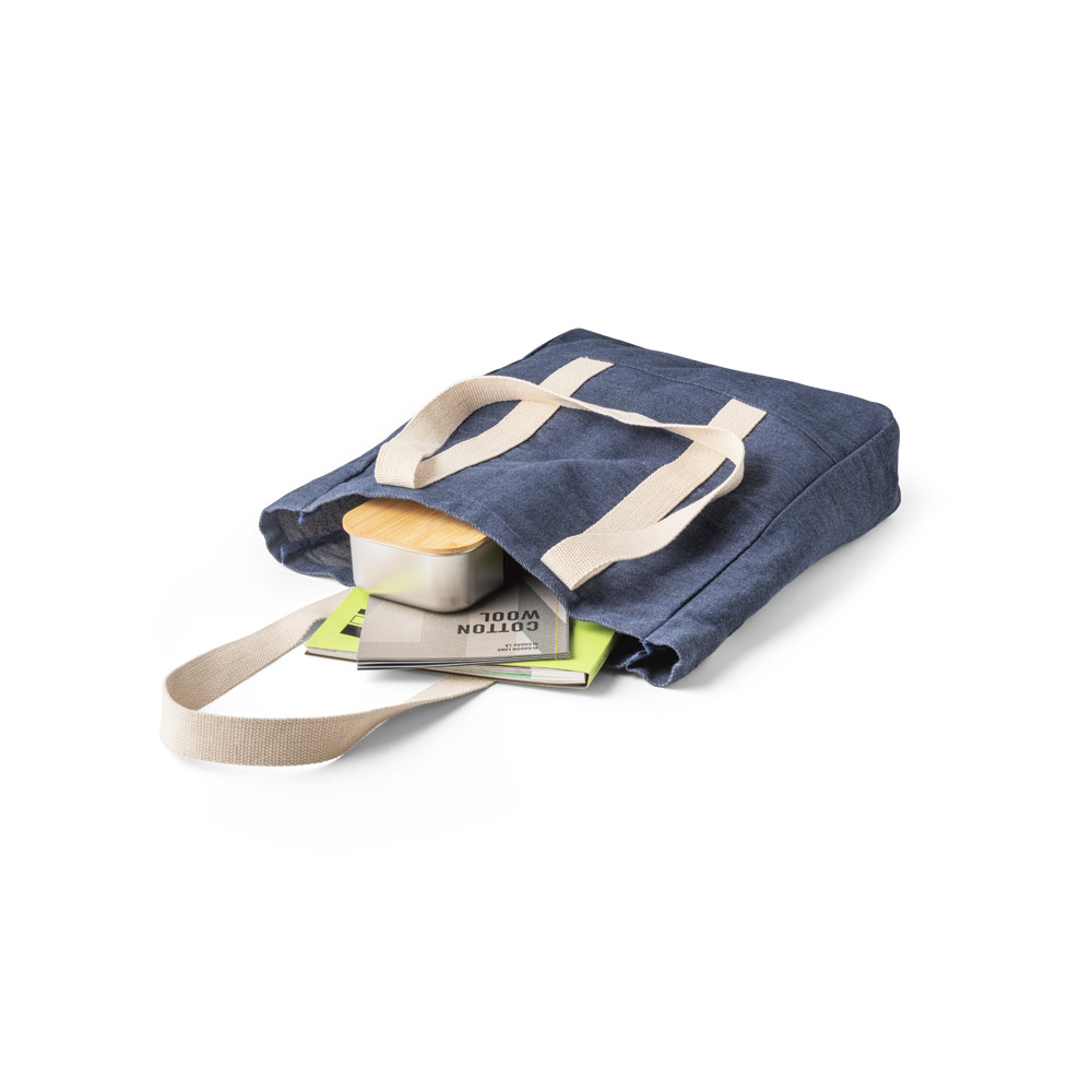 Sacola casual em denim reciclado (300 g/m²)