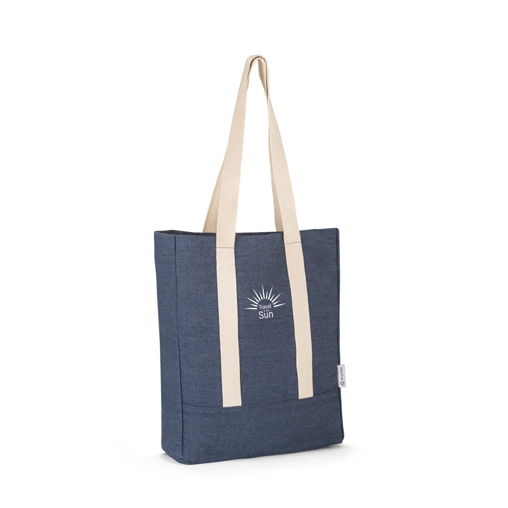 Sacola casual em denim reciclado (300 g/m²)