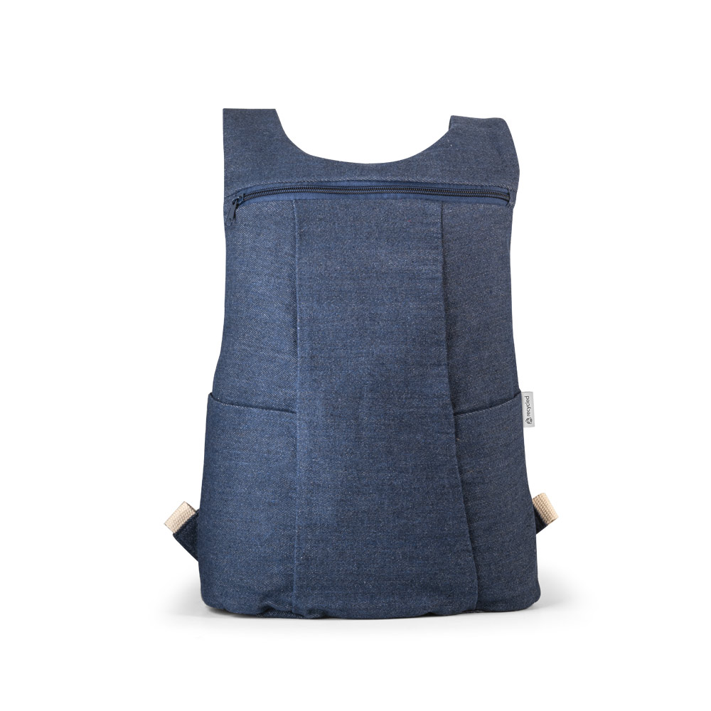 Mochila casual em denim reciclado (300 g/m²)