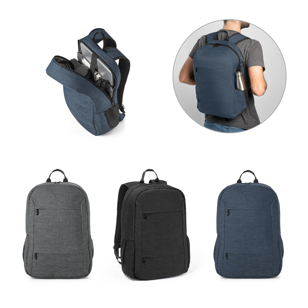 Mochila para notebook 15'6" em poliéster reciclado 300D 18 L