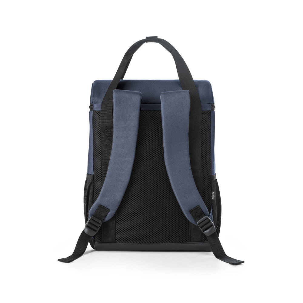 Cooler. Mochila térmica almofadada em 600D ripstop em poliéster reciclado com interior forrado em PEVA 16 L