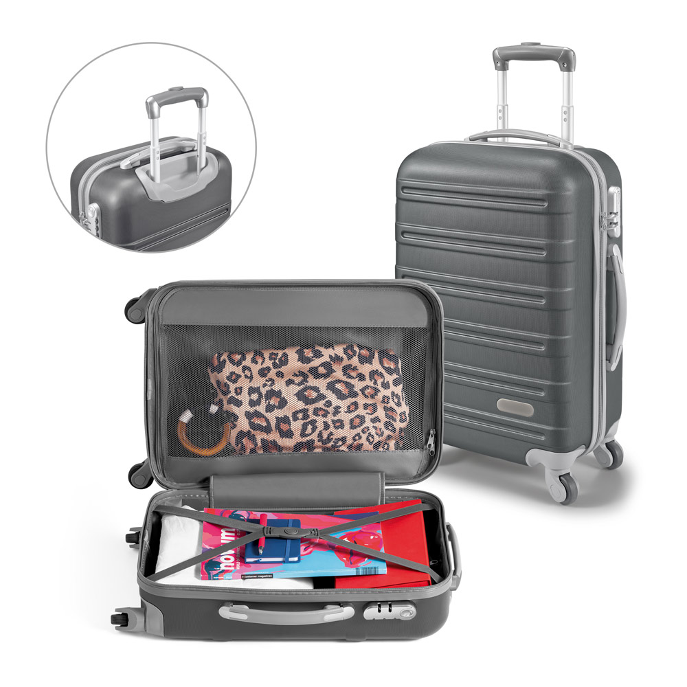 Mala de viagem executivo em ABS com interior forrado 36 L