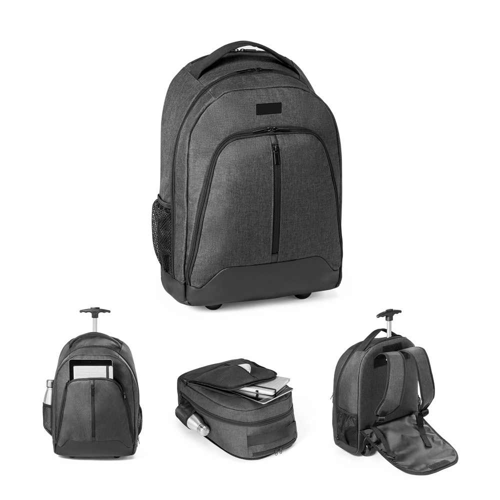 Mochila trolley para notebook 15'6'' em 600D de alta densidade e poliéster 600D impermeável 21 L