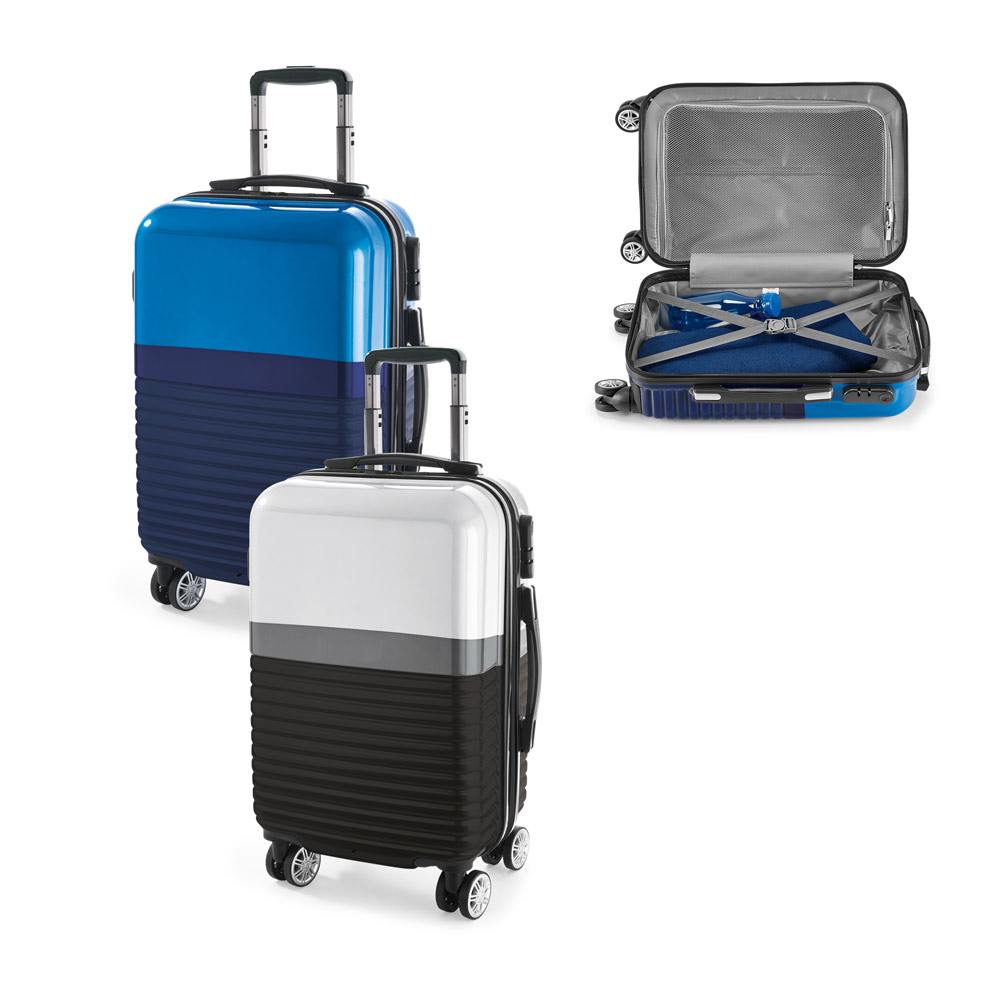 Mala de viagem executivo em ABS e PC com interior forrado 33L