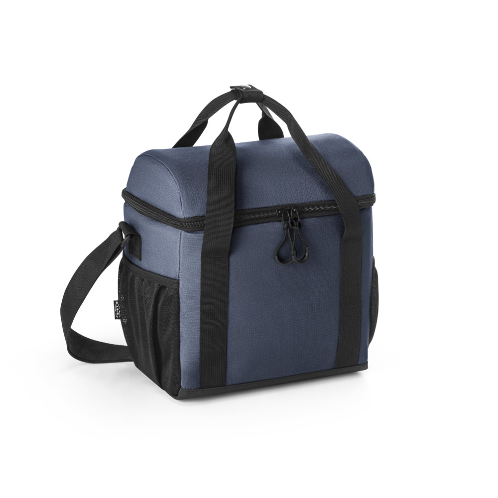 Cooler. Bolsa térmica almofadada 600D ripstop em poliéster reciclado com interior forrado em PEVA 11 L
