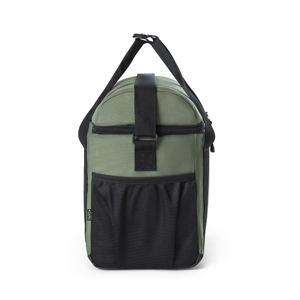 Cooler. Bolsa térmica almofadada 600D ripstop em poliéster reciclado com interior forrado em PEVA 11 L