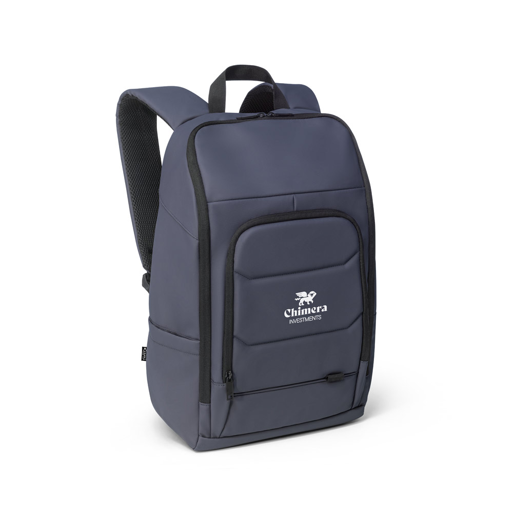 Mochila para notebook em 600D, poliéster reciclado, de alta densidade, com revestimento resistente à água 16" 19 L