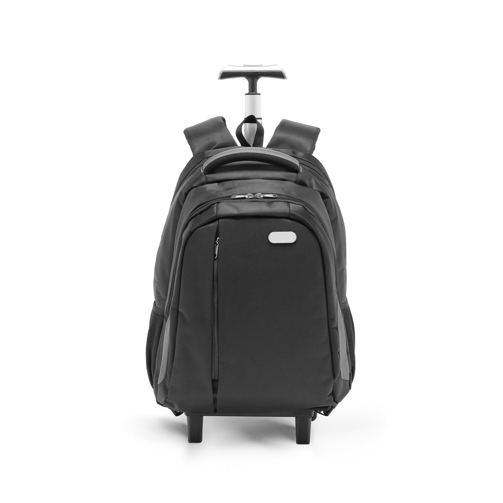 Mochila trolley para notebook 17'' em Nylon 999 impermeável com 2 rodas e sistema de proteção integrado 30 L