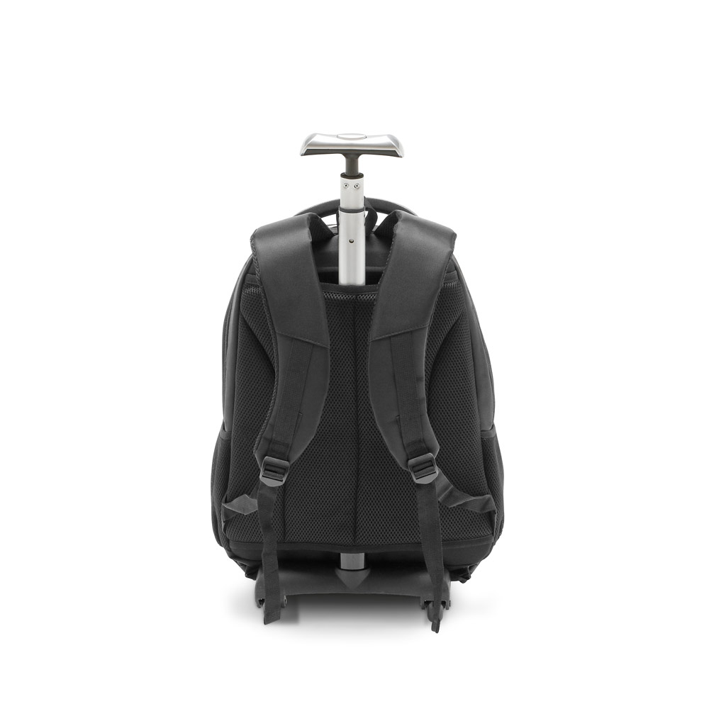 Mochila trolley para notebook 17'' em Nylon 999 impermeável com 2 rodas e sistema de proteção integrado 30 L