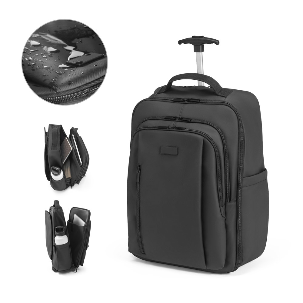 Mochila trolley em 900D com revestimento resistente à água, com bolso para 17'3" 28 L