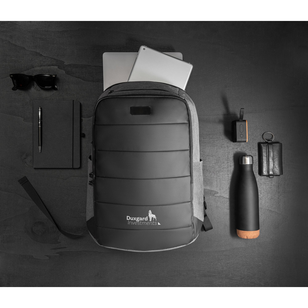 Mochila para notebook em 300D de alta densidade, com divisória para notebook 17" 21 L