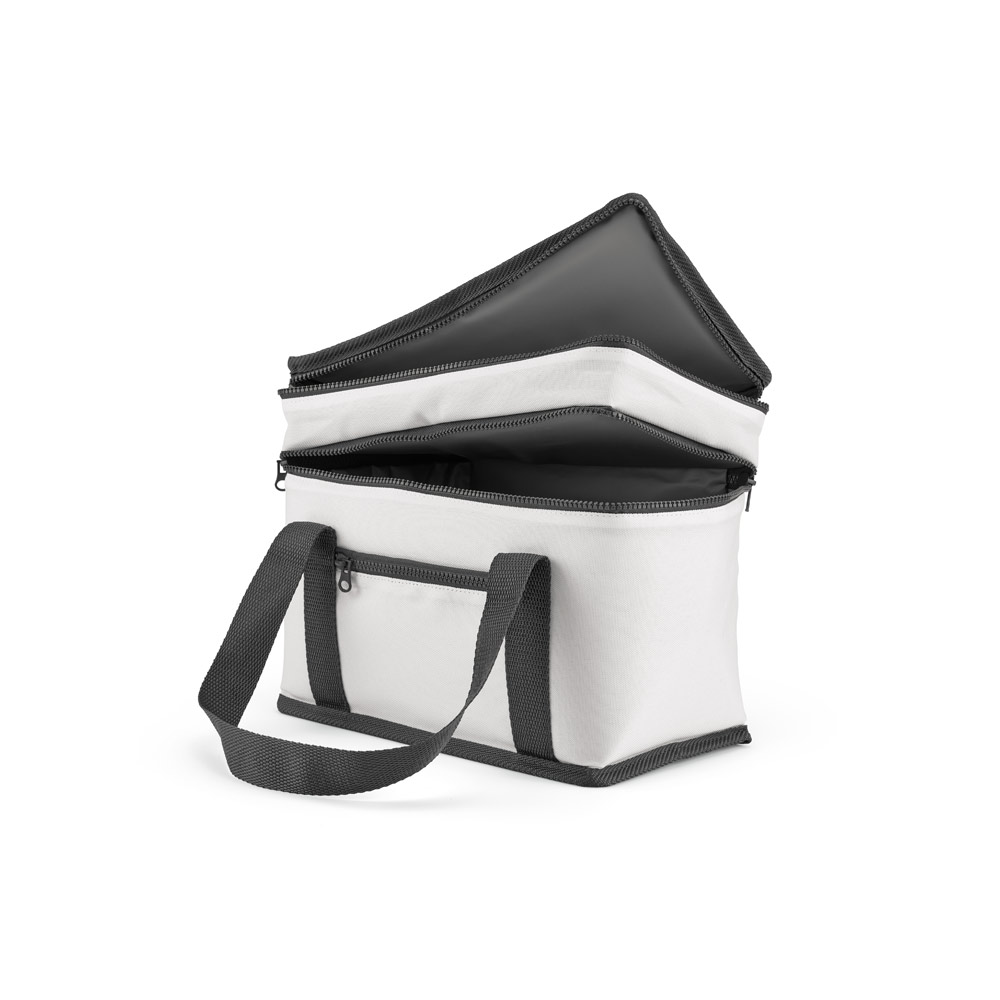 Sacola térmica em poliéster reciclado 600D com isolamento em PEVA 9'5 L