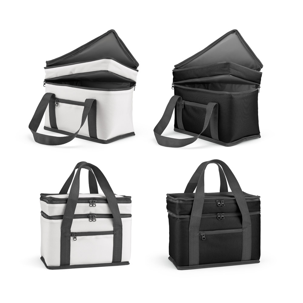 Sacola térmica em poliéster reciclado 600D com isolamento em PEVA 9'5 L