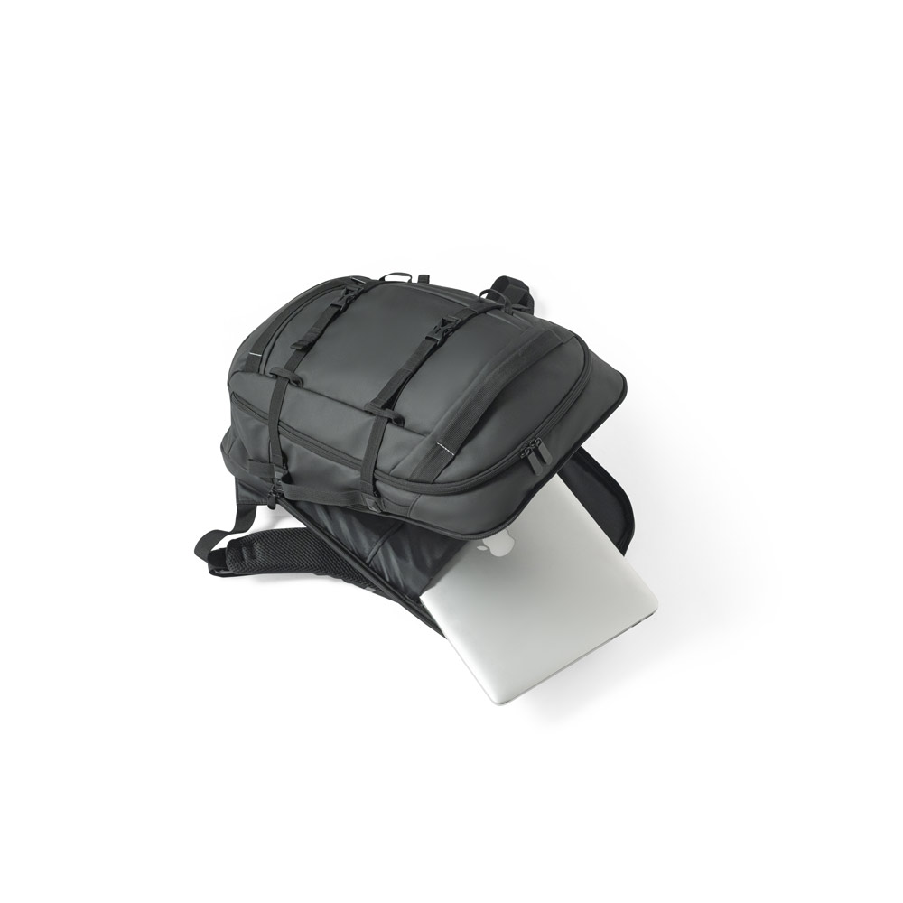 Mochila para notebook em 900D poliéster reciclado de alta densidade com revestimento resistente à agua 17'3" 21 L