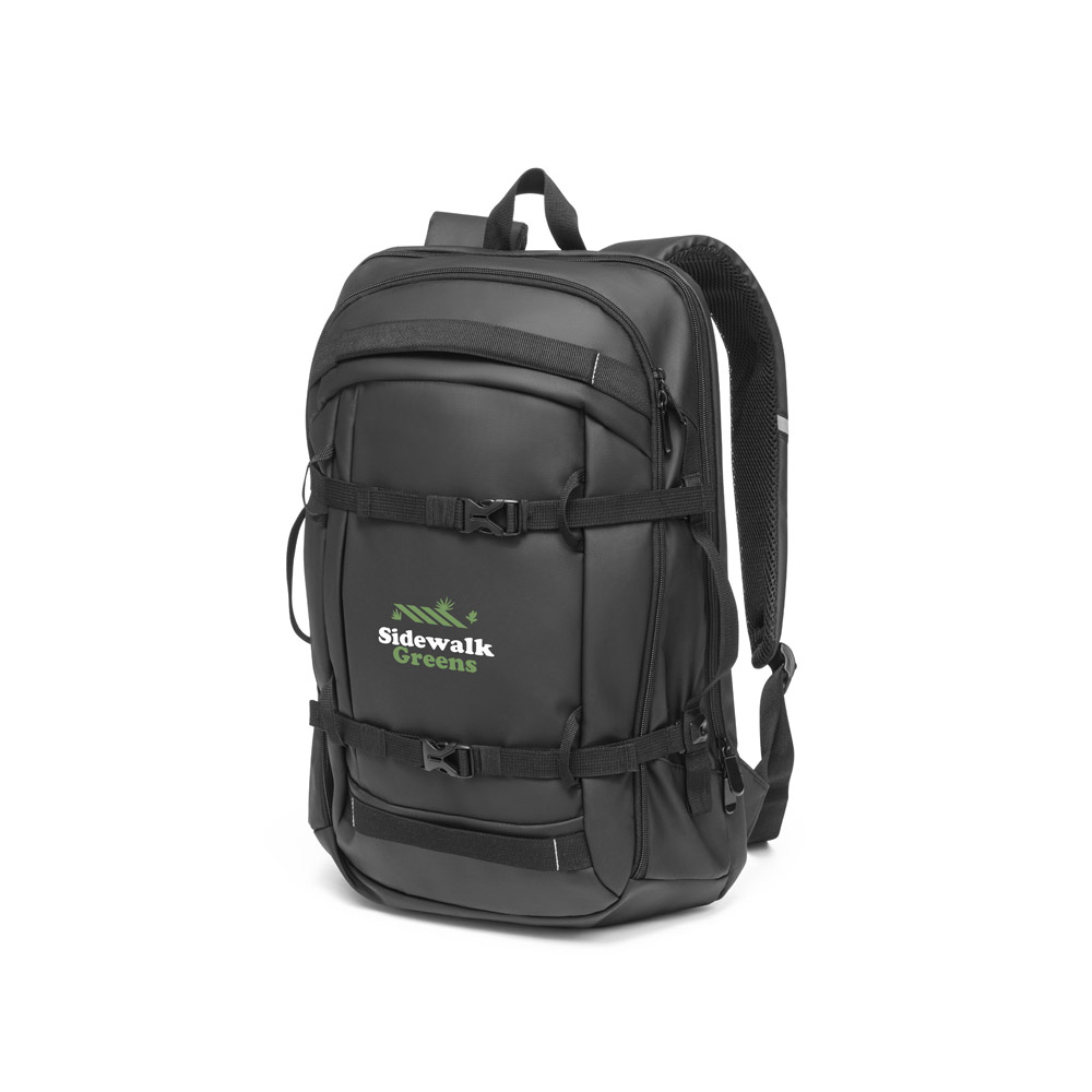 Mochila para notebook em 900D poliéster reciclado de alta densidade com revestimento resistente à agua 17'3" 21 L