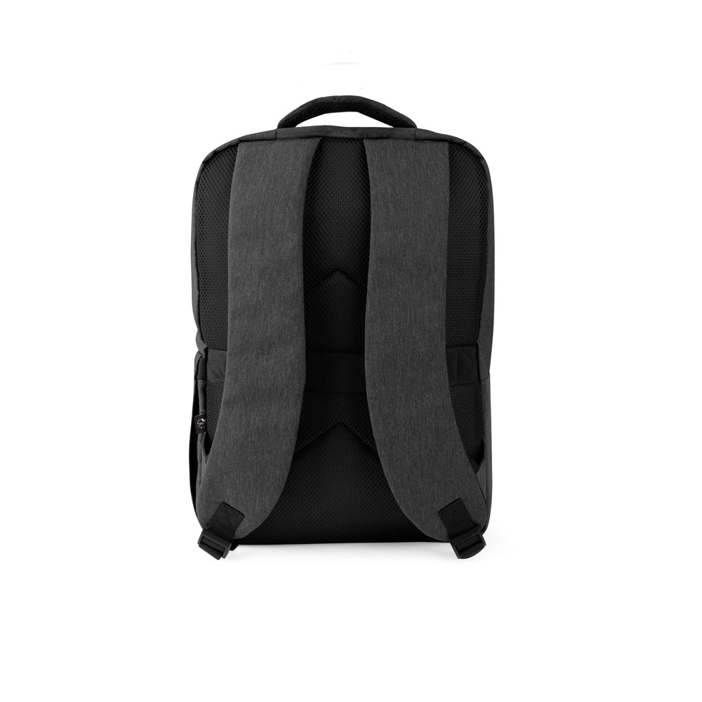 Mochila, totalmente almofadada, para notebook 15.6" em poliéster reciclado 300D de alta densidade 18 L