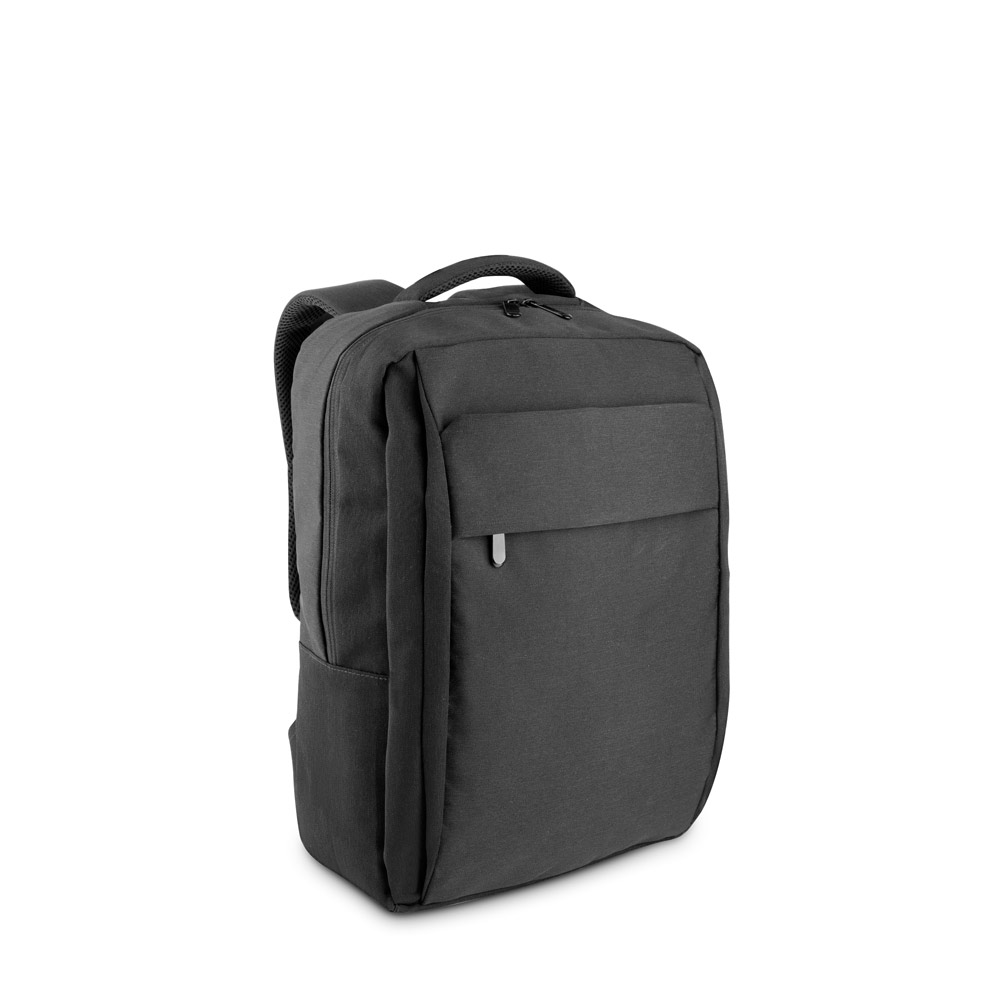 Mochila, totalmente almofadada, para notebook 15.6" em poliéster reciclado 300D de alta densidade 18 L