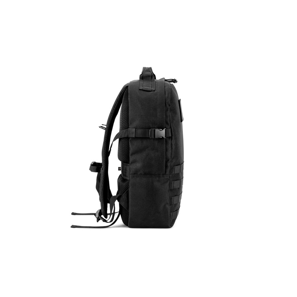 Mochila estilo militar em poliéster reciclado 600D, de alta densidade, com bolso para notebook 17'3" 21 L