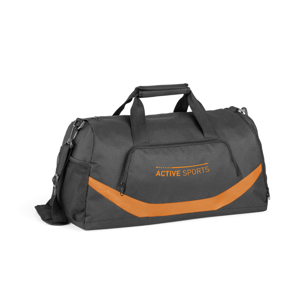Bolsa esportiva em 300D e 1680D com fundo em placa semi-rígida 35 L