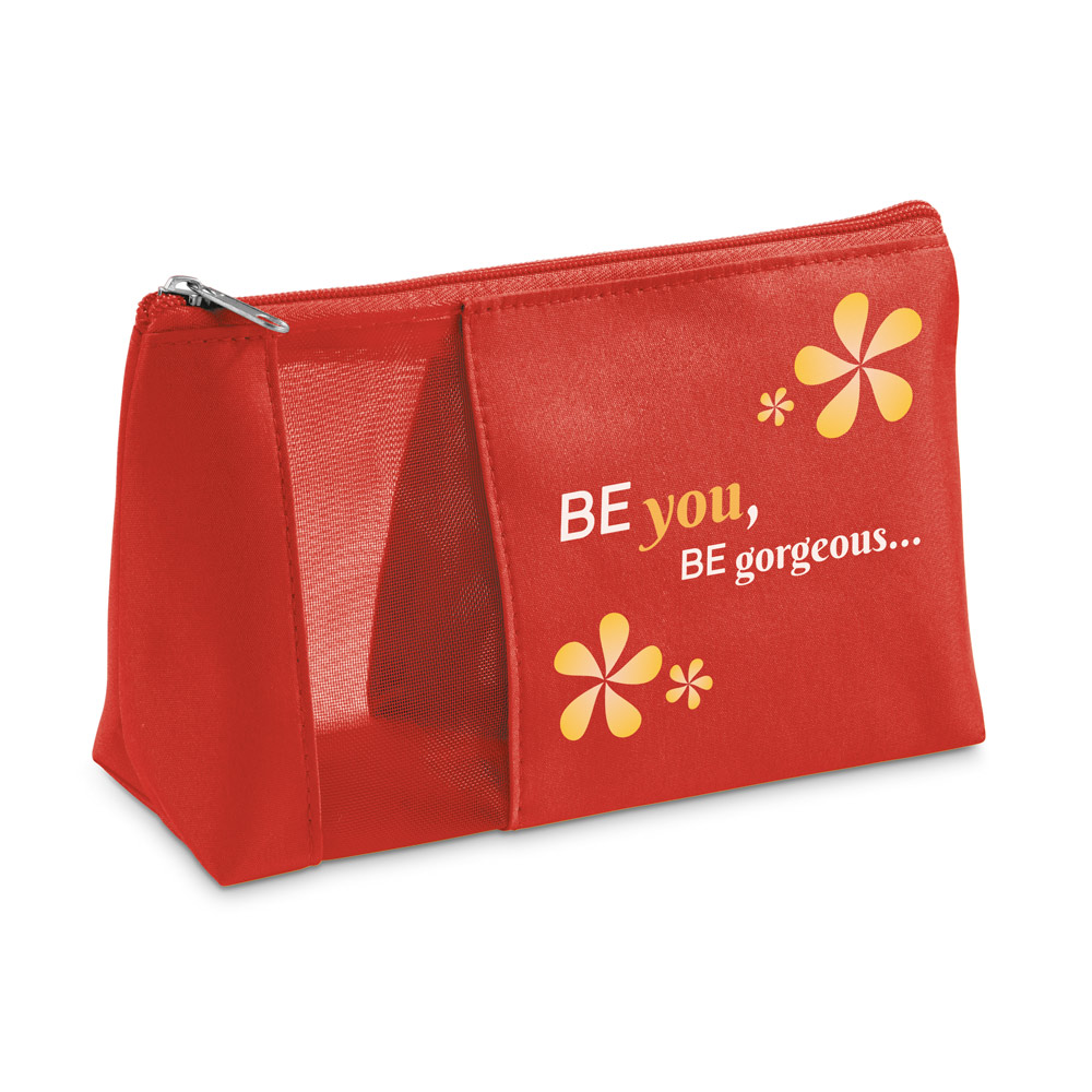 Bolsa de cosméticos em microfibra