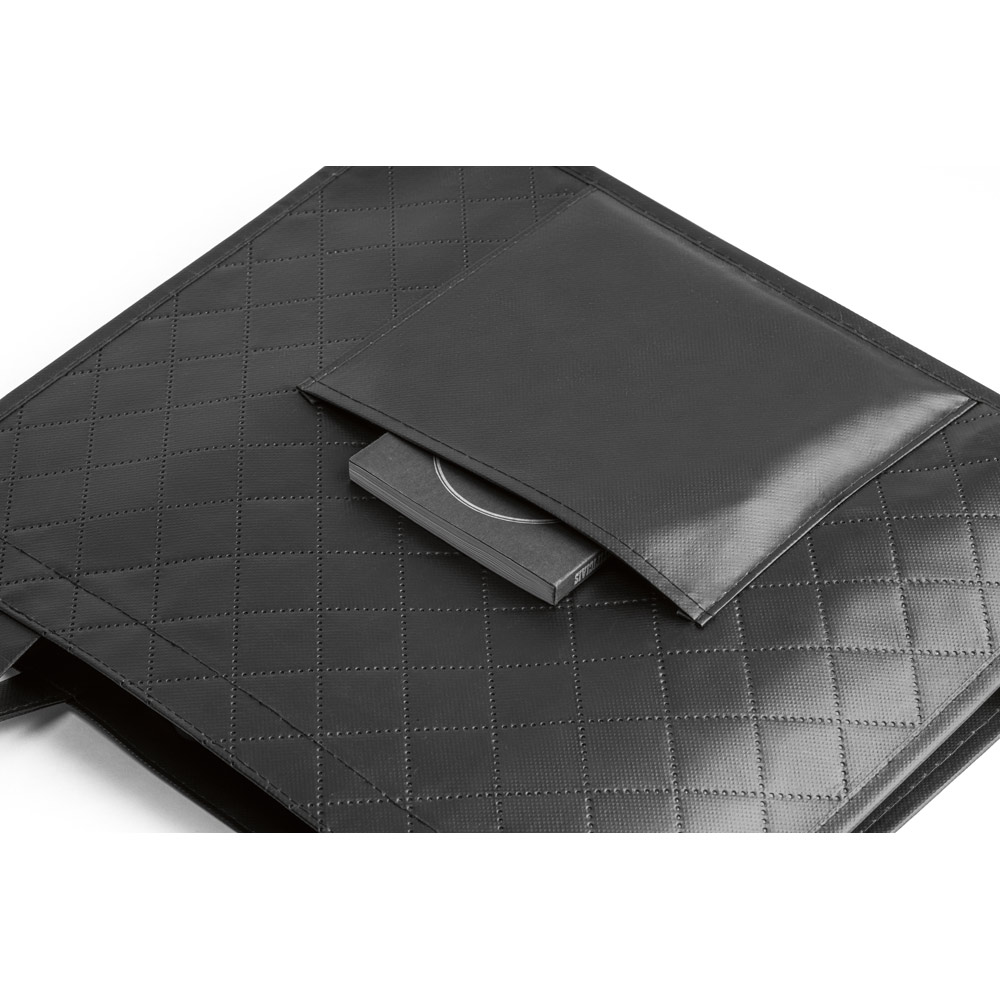 Sacola em non-woven laminado (110 g/m²) com bolso frontal