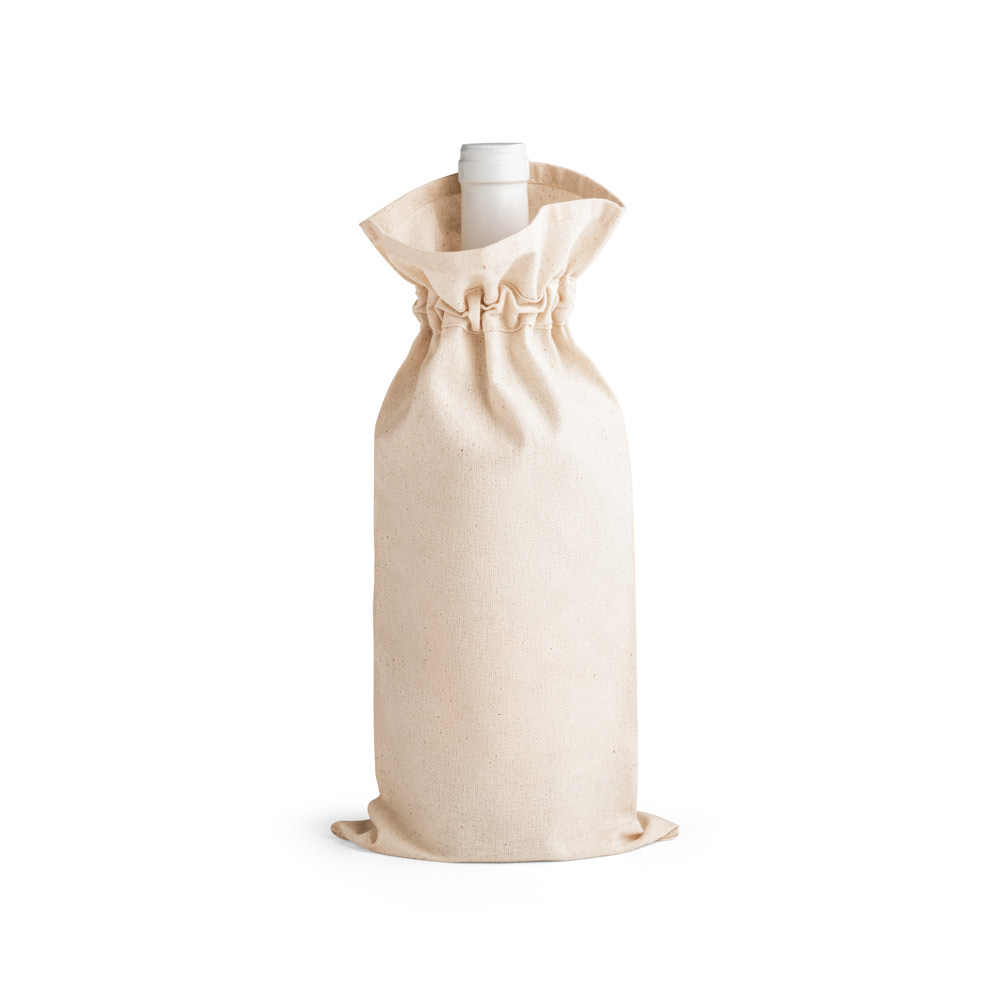 Sacola para garrafa em 100% algodão (180 g/m²)