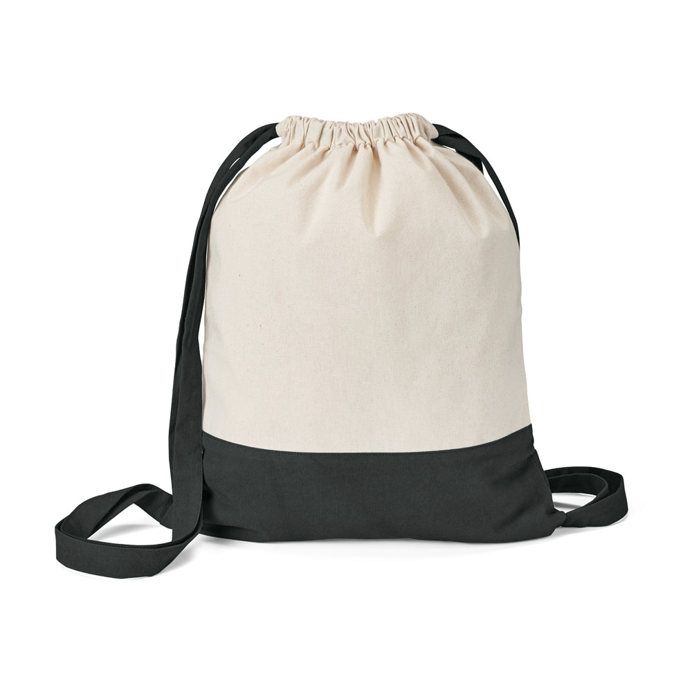 Saco tipo mochila 100% algodão (180 g/m²)