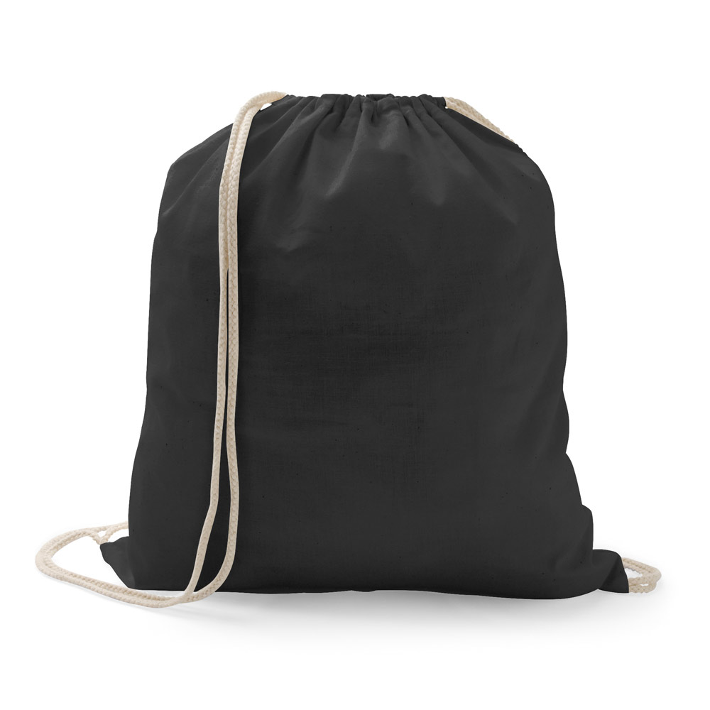 Sacola tipo mochila 100% algodão (100g/m²)