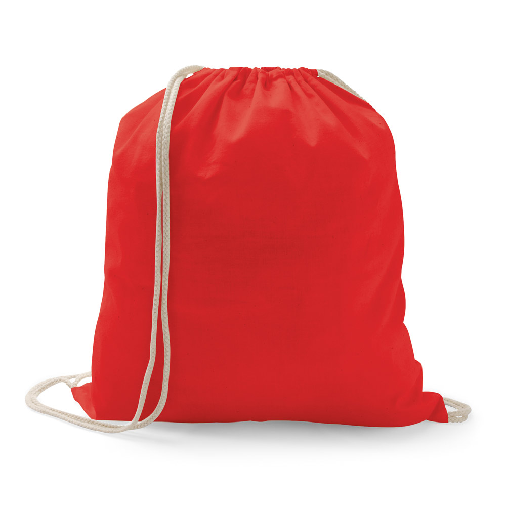 Sacola tipo mochila 100% algodão (100g/m²)